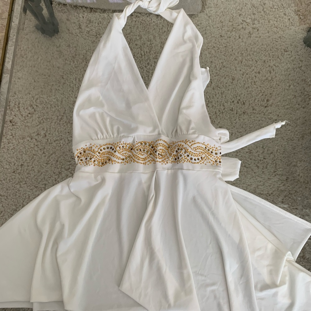 White Halter top